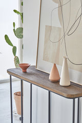 4. "Preston Console - Functional hallway table with multiple storage options"