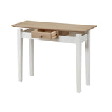 1. "Andrea Console - Elegant wooden console table with storage drawers"