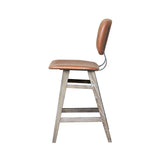 2. "Elegant Fraser Counter Stool - Tan Brown for modern kitchen or bar spaces"