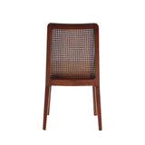 5. "Cane dining chair with beige/brown frame - timeless design for modern interiors"