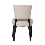 6. "Luther Dining Chair - Light Linen Fabric - Easy to Clean and Maintain"