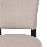 7. "Black Leg Luther Dining Chair - Sturdy and Durable Construction"