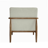5. "Image of the Clarita Club Chair - Cloud Boucle displaying its neutral color and soft fabric"