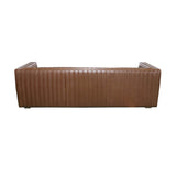5. "Elegant Channel Sofa - Camel Brown to enhance your home decor"