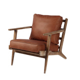 1. "Junior Arm Chair - Saddle Brown for kids' room or play area"