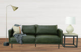 9. "Inviting Forest Sofa - Moss Green perfect for family gatherings"