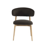2. "Slate Charcoal Milo Dining Chair: Contemporary design with a touch of elegance"