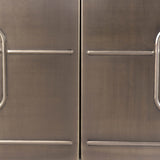 4. "Functional Matrix Sideboard with glass doors and elegant metal handles"