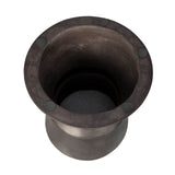 5. "Stylish Bronze Concrete Hourglass Side Table - ideal for small to medium-sized rooms"