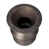 5. "Sleek Concrete Inverted Side Table - Bronze adds an industrial touch"