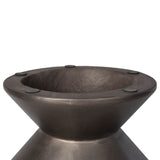 6. "Versatile Concrete Inverted Side Table - Bronze suits various decor styles"