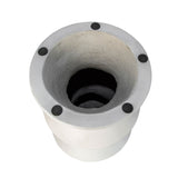 5. "Stylish Concrete Inverted Side Table - White with versatile functionality"