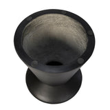 5. "Elegant black concrete mineral side table - adds a touch of sophistication"