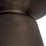 7. "Elegant medium-sized concrete mineral side table in bronze for home decor"