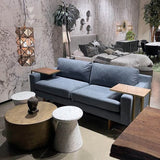 5. "Modern terrazzo concrete mineral side table"