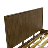 7. "Minimalist West King Bed with clean lines and low-profile design"