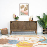 8. "Minimalist West Sideboard 2 Sliding Doors - Clean lines and simple design for a modern look"