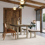 6. "Create a cozy and inviting dining area with the Vinegar Matte Taj Dining Bench"