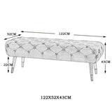 Meryl Bench in Grey and Black