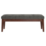 Ingrid Bench in Vintage Charcoal and Walnut