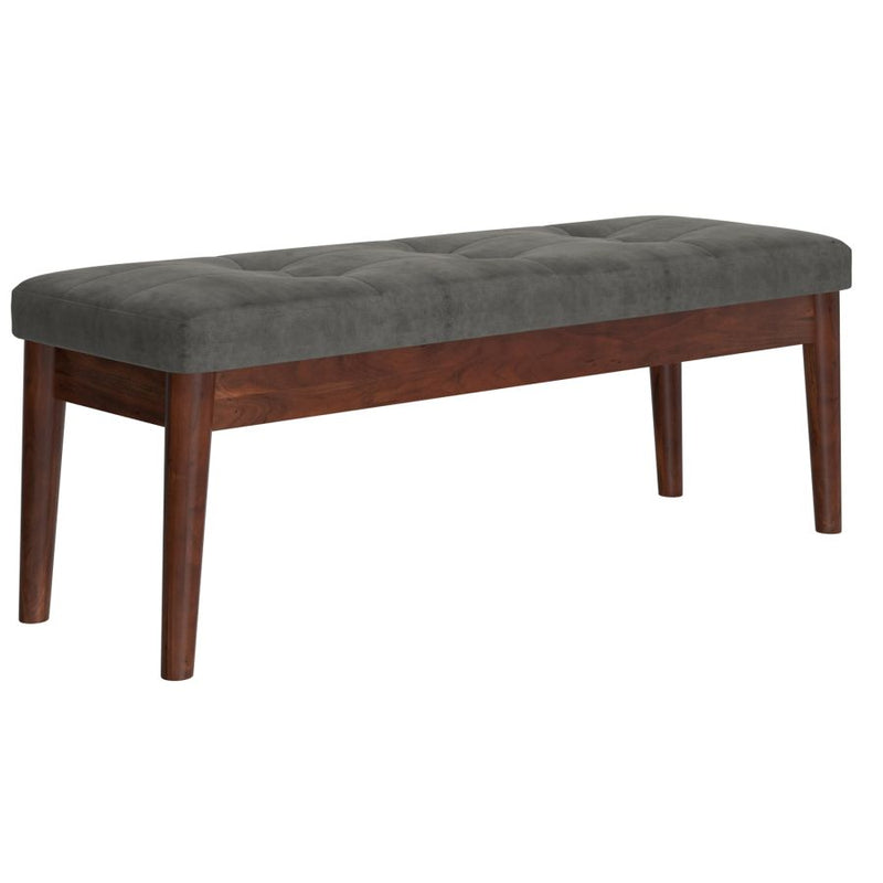 Ingrid Bench in Vintage Charcoal and Walnut