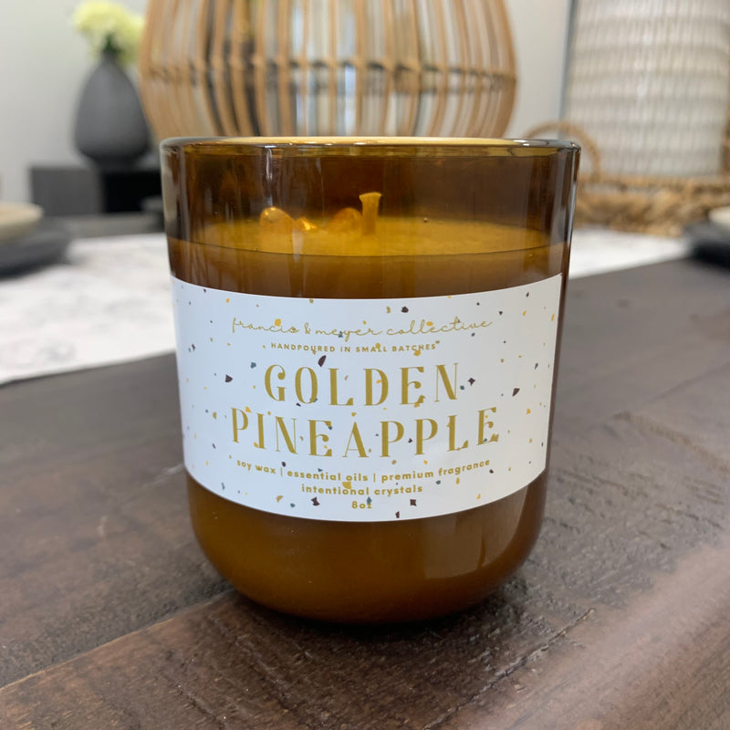 Golden Pineapple Candle