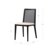 dining chair with plush foam upholstery