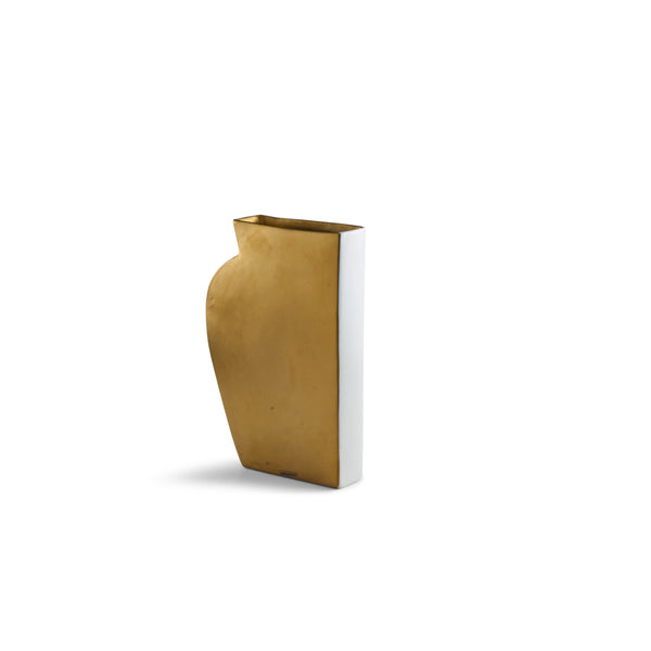 Ceramic Vase Gold or Chrome Plated