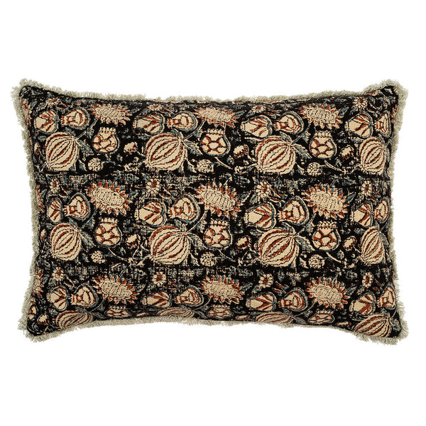 The vintage Anthea Block Print Pillow comes alive with printed florals and intricate edgings, evoking a feeling of collecting flowers on a winter walk. With a plain cotton backside in matching colour, they are completed with a premium feather down filler for fabulous fluff factor and comfort you'll want to sink your head into.
