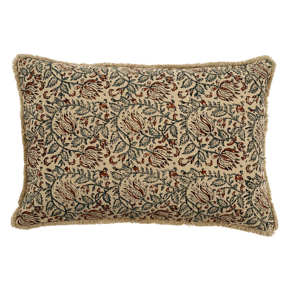 The vintage Briony Block Print Pillow comes alive with printed florals and intricate edgings, evoking a feeling of collecting flowers on a winter walk. With a plain cotton backside in matching colour, they are completed with a premium feather down filler for fabulous fluff factor and comfort you'll want to sink your head into.