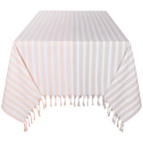 Dove Gray Nectar Caban Stripe Tablecloth