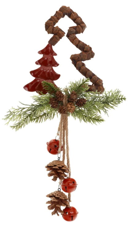 Pinecone Red Tree Ornament