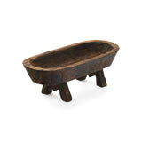 Oval Wood Bowl with Legs
