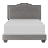 3. "Pixie Double Bed - Comfortable and contemporary light grey furniture"