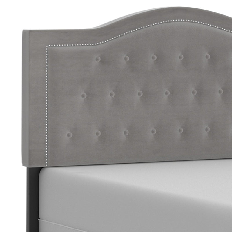 5. "Light Grey Pixie Bed - A perfect addition to any bedroom decor"