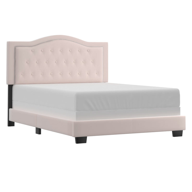 1. "Pixie 60" Queen Bed in Blush Pink - Elegant and Stylish Bedroom Furniture"