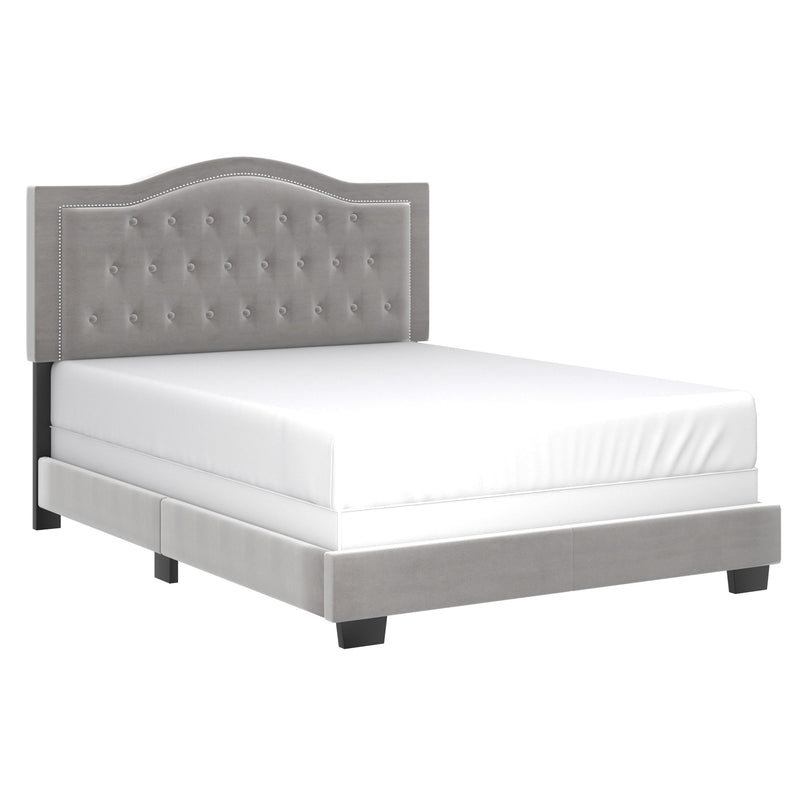 1. "Pixie 60" Queen Bed in Light Grey - Sleek and modern design"