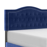 5. "Pixie 60" Queen Bed in Blue - Contemporary Design to Enhance Your Bedroom Decor"