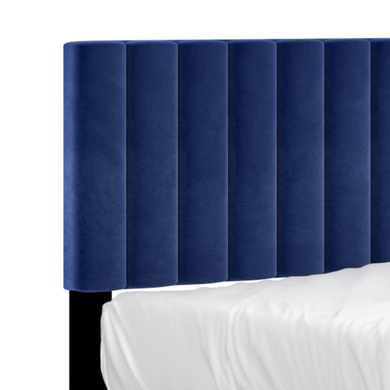 5. "Jedd 54" Double Bed in Blue - Luxurious and Spacious Sleeping Solution"