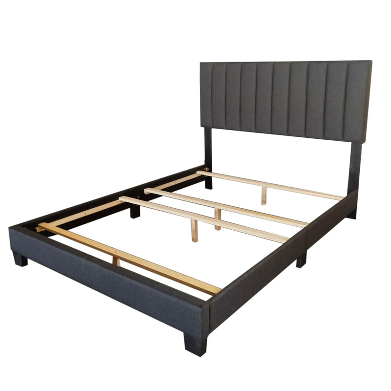 6. "Sturdy Queen Bed - Jedd 60" in Charcoal for long-lasting durability"