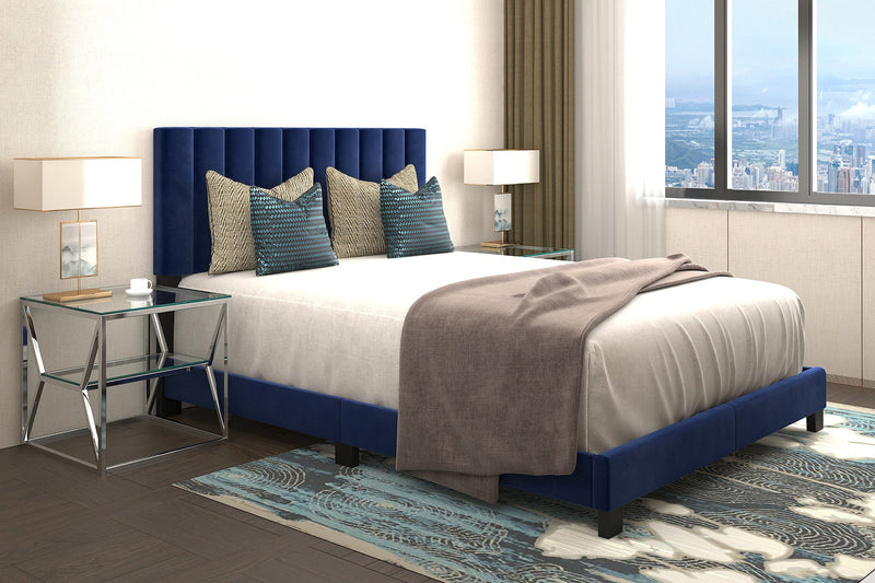 2. "Blue Queen Bed - Jedd 60" - Enhance Your Bedroom Décor"