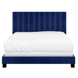 3. "Jedd 60" Queen Bed in Blue - Premium Quality Furniture for a Good Night's Sleep"