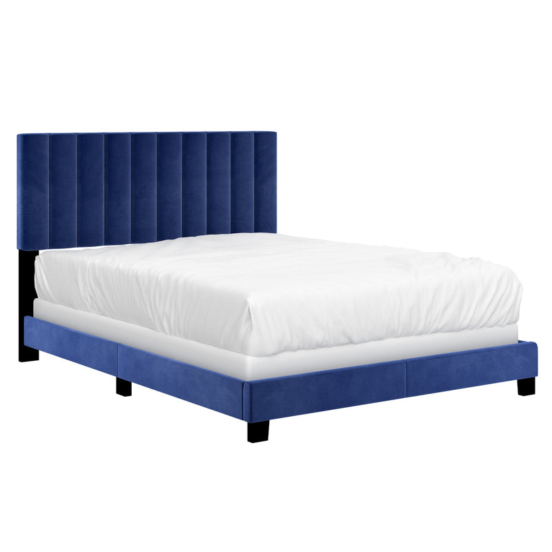 1. "Jedd 60" Queen Bed in Blue - Stylish and Comfortable Bedroom Furniture"