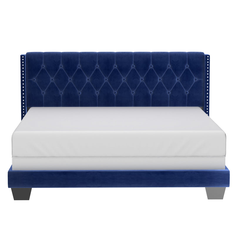 3. "Gunner 78" King Bed in Blue - Comfortable and spacious sleeping solution"