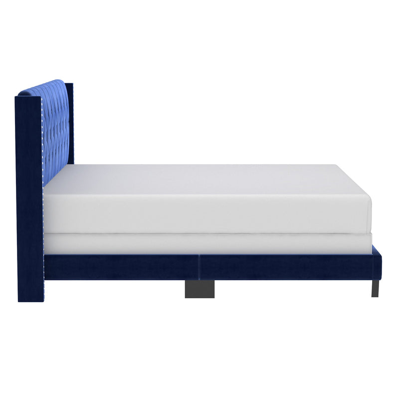 5. "Gunner 78" King Bed in Blue - High-quality craftsmanship and durability"