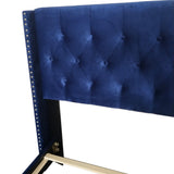 7. "Gunner 78" King Bed in Blue - Perfect blend of elegance and functionality"