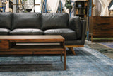 7. "Remix Coffee Table in a rich espresso finish, perfect for any living room decor"