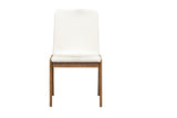 2. "Cream-colored Remix Dining Chair with stylish upholstery and sturdy construction"