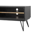 4. "Sturdy Metro Noir Havana Regular Media Unit - Ideal for displaying your TV and media devices"