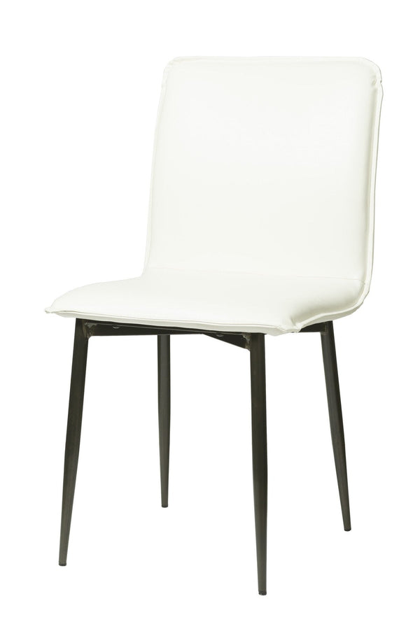 1. "Luca Side Chair - Fox White with sleek design and comfortable seating"